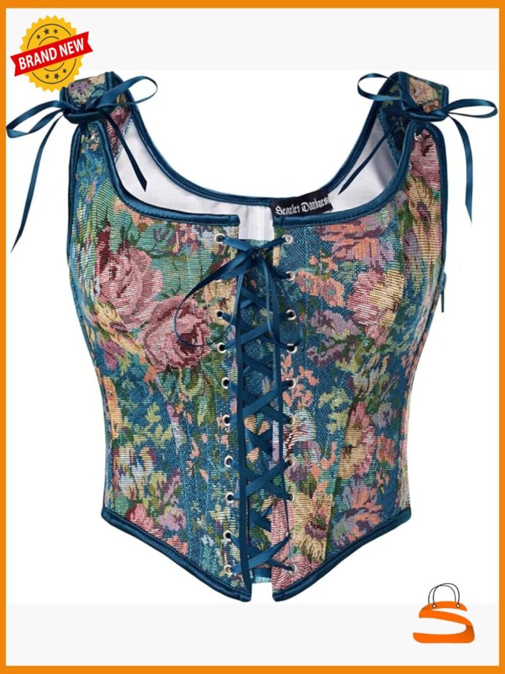 Women Renaissance Corset Pirate Bustier Top Bodice Bodyshaper